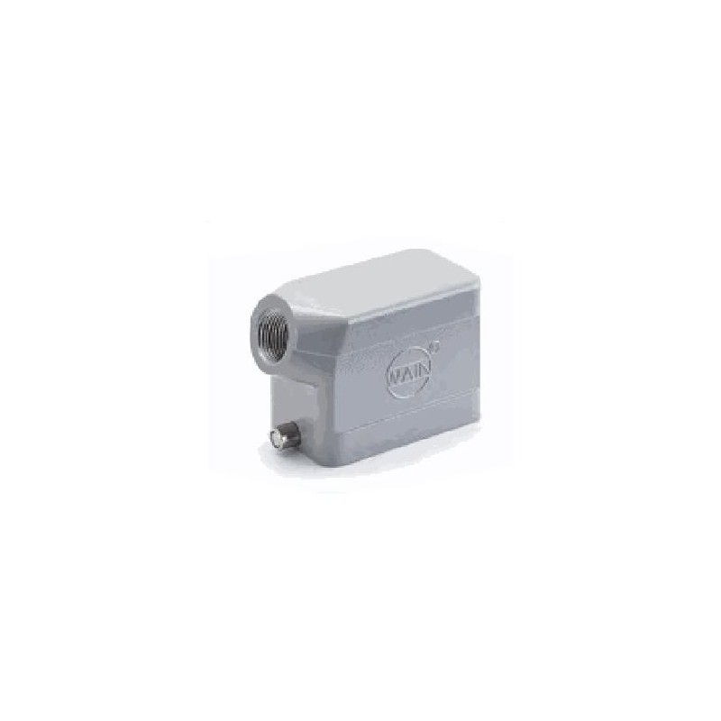 Capot 10B, Aluminium moulé sous pression, Alliage de zinc moulé, IP65, Sortie horizontale, M20